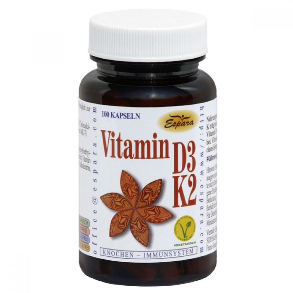 Espara vitamin D3+K2, 100 kapsul