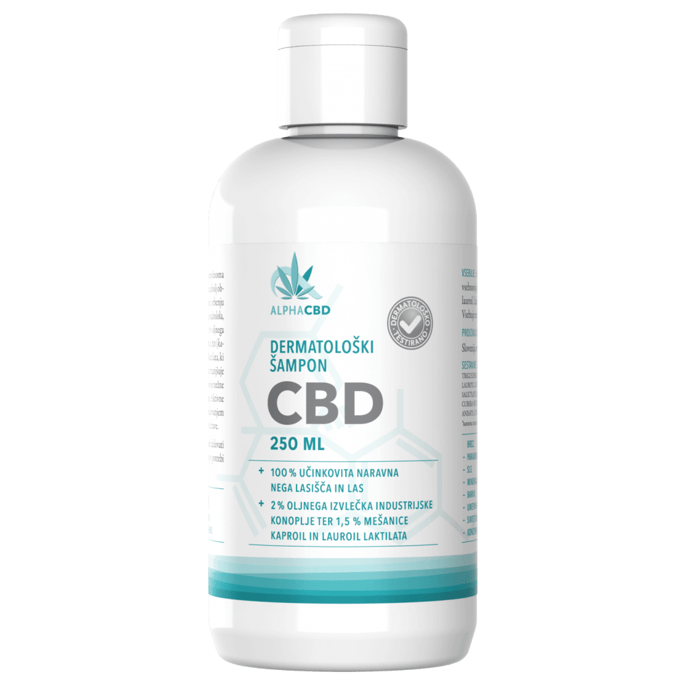 Dermatološki šampon CBD 250 ml