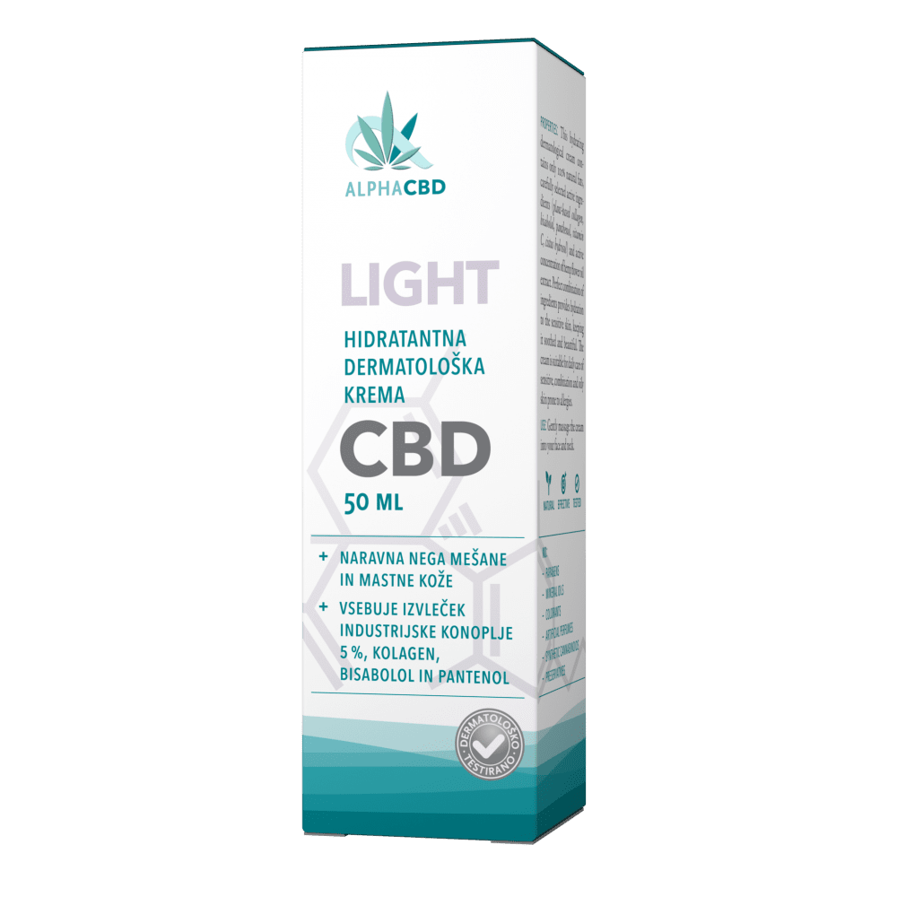 Hidratantna dermatološka krema CBD – LIGHT 50 ml