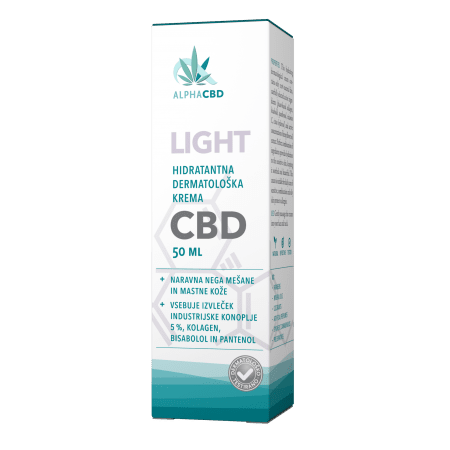 Hidratantna dermatološka krema CBD – LIGHT 50 ml
