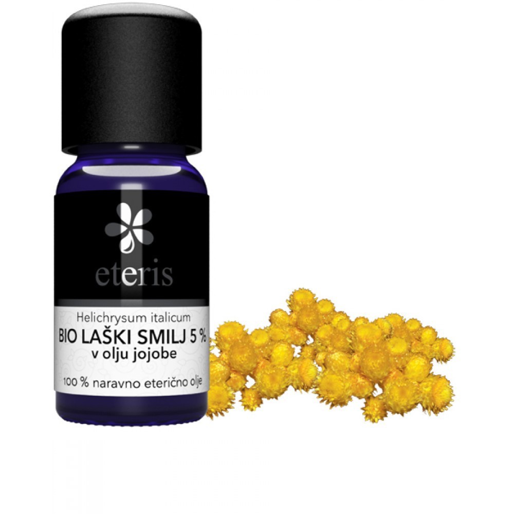Eteris Naravno eterično olje Laški smilj 5% – BIO eterično olje v jojobi 10 ml Eteris Naravno eterično olje Laški smilj 5% – BIO eterično olje v jojobi 10 ml
