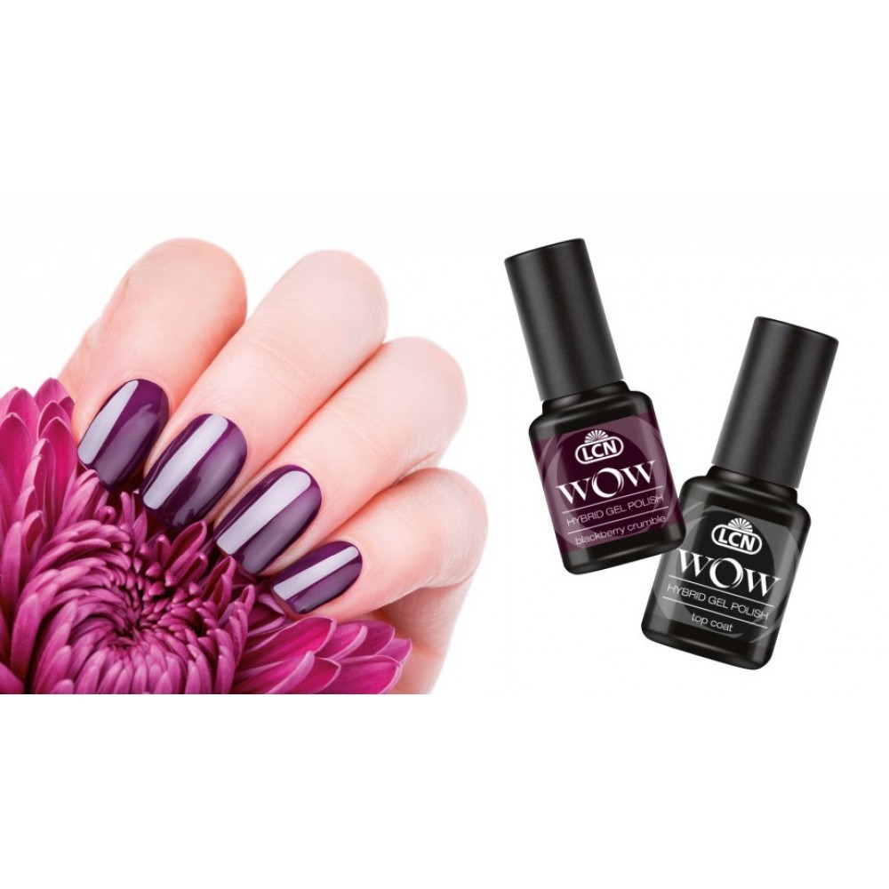 LCN WOW hybrid gel lak, 8ml + LCN WOW hybrid gel nadlak, 8ml