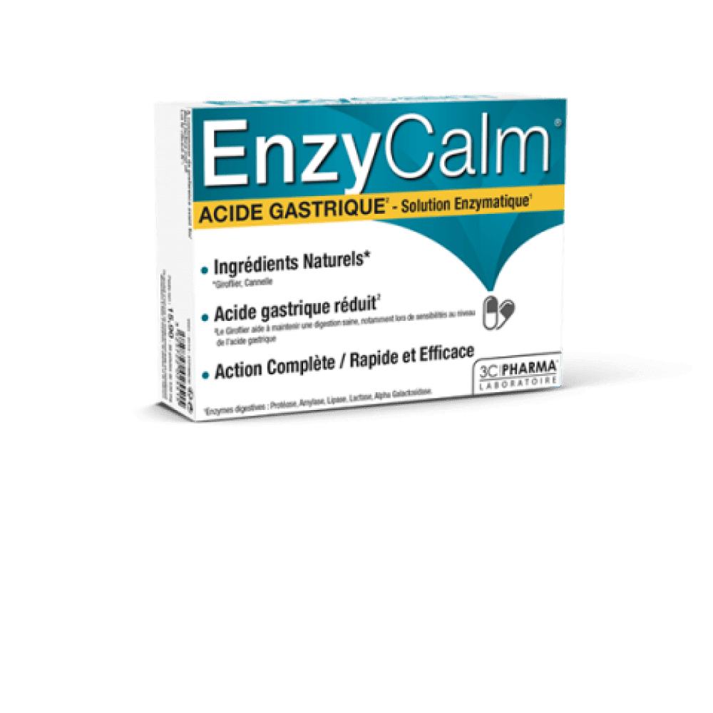 EnzyCalm, prebavni encimi, 30 kapsul